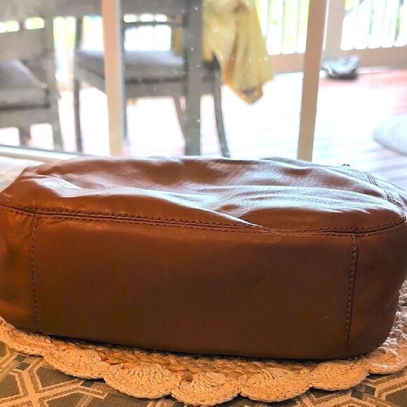 Michael Kors Lilly Walnut Soft Leather Gold Chain Strap Tote Shoulder Bag - Picture 7 of 14